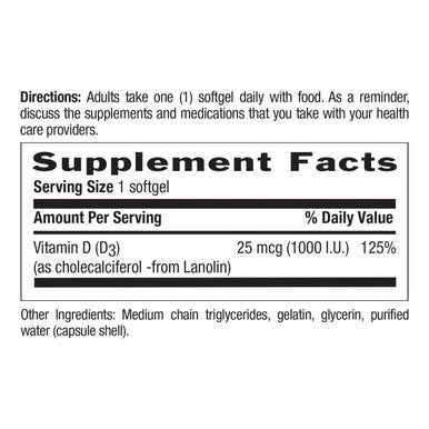 Country Life Vitamin D3 1,000 I.U.