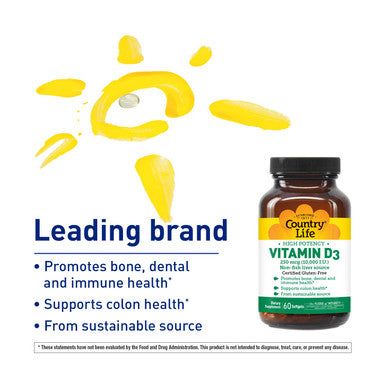Country Life Vitamin D3 10,000 I.U.