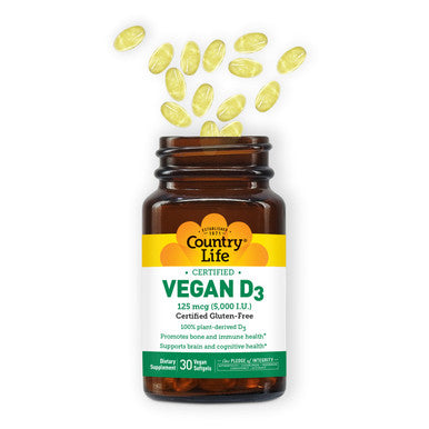 Country Life Vegan D3 Softgels