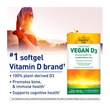 Country Life Vegan D3 Softgels