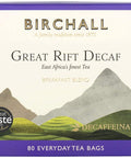 Birchall Tea Great Rift Decaf 80bags
