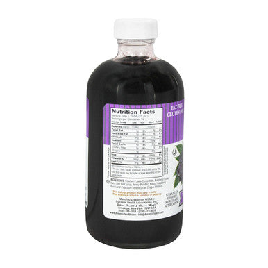 Black Elderberry Juice 8fl oz by Dynamic HealthFitEyes