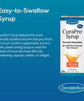 EuroMedica CuraPro Syrup - 250 mg, 8 fl. oz. - BCM-95 Curcumin in Easy-to-Swallow Liquid Form - Clinically-Studied Brain, Heart & Immune Support - Non-GMO, Vegan - 48 Servings