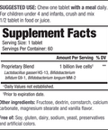 Kyo-Dophilus Kids Probiotic: Vanilla Chewables 60 tabs by Wakunaga