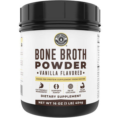 Left Coast Performance Vanilla Bone Broth and Multi Collagen Powder for Joint Hair Skin and Nails Support