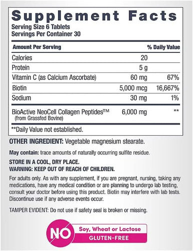NeoCell Super Collagen Type I & III + Vitamin C - 360 Tablets