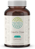 HerbEra Devil's Claw 120 Capsules, 500 mg, Devil's Claw (Harpagophytum Procumbens) Dried Root (120 Capsules)