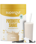 Supergut GLP-1 Boosting Prebiotic Shakes Vanilla ÃƒÂ¢Ã¢â€šÂ¬Ã¢â‚¬Å“ Gut Healthy Meal Replacement with 15g Fiber 15g Protein & 5g Net Carbs - Keto Friendly - 8 Servings