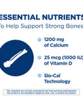 Citracal Slow Release 1200, 1200 mg Calcium Citrate and Calcium Carbonate Blend with 1000 IU Vitamin D3, Bone Health Supplement for Adults, Once Daily Caplets, 185 Count
