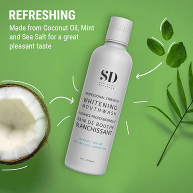 Spa-Dent Natural Mouthwash - Whitening Action Alcohol Free Dental Office Technology Made in Canada with Advanced Dental Grade Ingredients, 591.5 ml (Pack of 1)