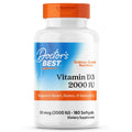 Doctor'S Best Vitamin D3 2000 Iu Softgels For Men & Women - Vitamin D Supplement For Immune System & Heart Health Support 50 Mcg Per Serving Vit D 3 Non Gmo Gluten Free Soy Free 180 Softgels