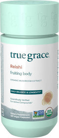 True Grace Mushroom Reishi Daily Balance & Longevity- 120 Count Capsules - Organic