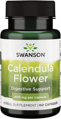 Swanson Full Spectrum Calendula Flower (Marigold) 400 Milligrams 60 Capsules