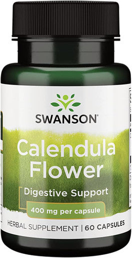 Swanson Full Spectrum Calendula Flower (Marigold) 400 Milligrams 60 Capsules