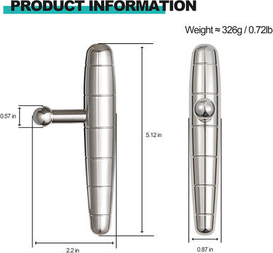 2 In 1 Trigger Points Massage Tool Stainless Steel T-Bar Deep Tissue Massage Tool For Pain Relief Full-Body Fascial Relaxation Ideal For Shoulders, Neck, Legs, And Arms Perfect For Sports Therapy