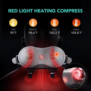Skg Shiatsu Neck Massager For Pain Relief Deep Tissue,Christmas Gifts For Men Women Dad Mom Neck And Shoulder Massager 4D Electric Kneading Massager With Heating H7