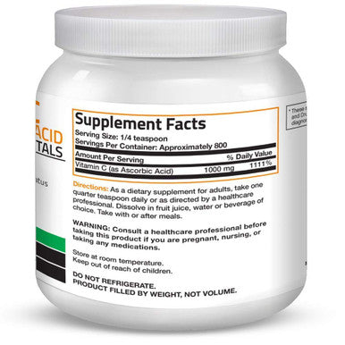 Bronson Marine Collagen Peptides Hydrolyzed Protein Powder 100% Wild Caught Nordic Cod Vitamin C Powder Pure Ascorbic Acid Soluble Fine Non Gmo Crystals