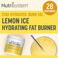 Nutrisystem Hydrating Fat Burner Supplement for Men and Women, Mix and Sip Dietary Supplement, Lemon Ice - 28 Servings