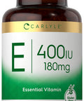 Carlyle Vitamin E Softgel Capsules 400 Iu | 180Mg | 300 Count | Non-Gmo And Gluten Free Formula