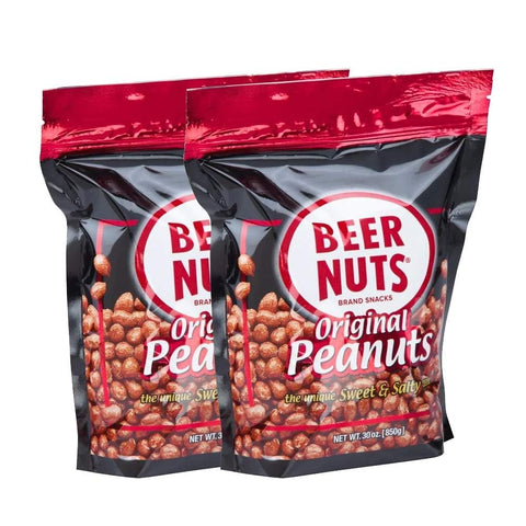 BEER NUTS Original Peanuts - Sweet & Salty Bar Nuts - Gluten Free, Kosher, Low Sodium Peanut Snacks Made In The USA - 46oz Resealable Bag (Pack of 1)