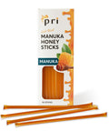 P.R.I Manuka Honey Sticks, Certified MGO 60+, Raw New Zealand Manuka Honey, Perfect for On-the-Go, 50 count