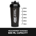 Optimum Nutrition On Shaker Mixing Ball Bpa And Dehp Black 600 Ml