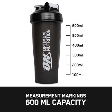 Optimum Nutrition On Shaker Mixing Ball Bpa And Dehp Black 600 Ml