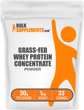 Bulksupplements.Com Grass Fed Whey Protein Powder - Pure Protein Powder - Unflavored Whey Protein Powder - Protein Supplement - Protein Powder Without Artificial Sweeteners (1 Kilogram - 2.2 Lbs)