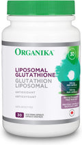 Organika Liposomal L-Glutathione 500 Mg- Supperior Absorption, Potent Antioxidant, Immunity Support, Helps Tissue Repair, Detox - 30Vcaps, 30 Day Supply