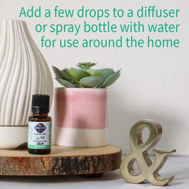 Garden of Life Essential Oils 100% Organic And Pure Lavender Essential Oil Plus Chamomile & Fir Balsam - Calm Blend For Diffusers Home Skin & Body Care Calming Relaxing Soothing 0.5 Fl Oz