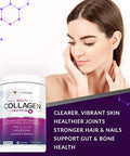 Multi Collagen Peptides Plus Hyaluronic Acid and Vitamin C Hydrolyzed Collagen Proteins Types I II III V and X 40 Servings Unflavored