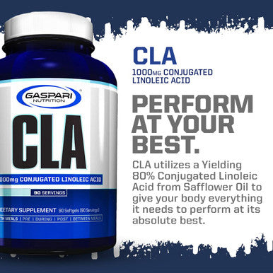 Gaspari Nutrition CLA, Essential Amino Acid, Helps Promote Muscle Mass, Taken with Meals, Part of a Balanced Workout Regimen (90 Capsules)