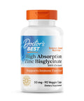 Doctor'S Best High Absorption Zinc Bisglycinate 50Mg High Potency Supporting Enhancing Immune System Antioxidant Vc 90 Count