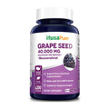 NusaPure Grape Seed Extract 40,000mg per Caps, 200 Vegan Capsules | Standardized, Non-GMO, with Resveratrol