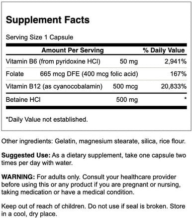 Swanson Homocysteine Formula 120 Capsules