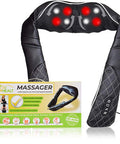 Bodyhealt Shiatsu Back And Neck Massager - Shoulder Massager For Back Massage. Neck Massager For Pain Relief Deep Tissue. 3D Electric Massager, Neck And Shoulder Massager With Heat Best Body Massager