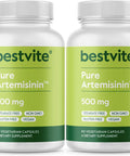 Bestvite Artemisinin 500mg per Capsule (120 Vegetarian Capsules) (2x60) - No Stearates - No Flow Agents - No Fillers - Vegan - Gluten - Non GMO