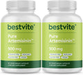 Bestvite Artemisinin 500mg per Capsule (120 Vegetarian Capsules) (2x60) - No Stearates - No Flow Agents - No Fillers - Vegan - Gluten - Non GMO