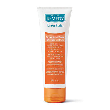 Medline Remedy Essentials Zinc Skin Protectant Paste Cracked or Chapped Skin Unscented 4 oz (12 count)