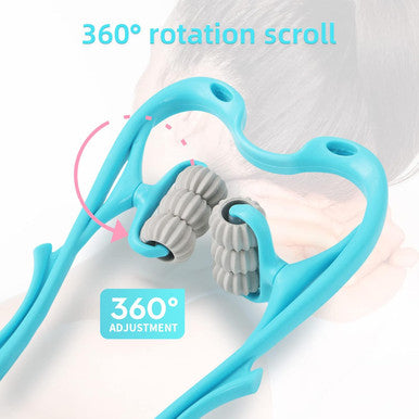 Neck Massage Roller, Neck Massager, Neck And Shoulder Hand Massager With 6 Ball Massage Points, Neck Pain Relief Massager For Deep Tissues Of Neck, Back, Shoulders, Waist And Legs.