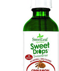 Sweetleaf Stevia Sweet Drops Bundle - Vanilla Creme 4 Oz & Cinnamon Flavored 2 Oz
