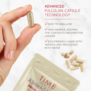 Ashwagandha - 10% Withanolides - HIGH Strength - Maximum Benefits - UK Manufactured - Zero Additives - Pullulan (120 Capsules)
