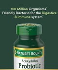 Nature'S Bounty Probiotics Dietary Supplement Supports Digestive And Intestinal Health Probiotic Acidophilus 120 Tablets Pack Of 4