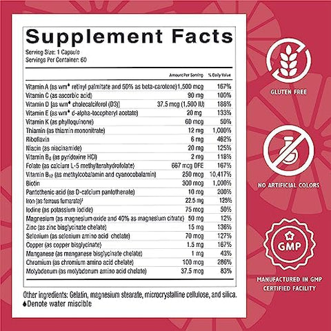 Celebrate Vitamins Bariatric Bundle MultiComplete 45mg Iron Multivitamin and Balance Probiotic + Prebiotic Capsules PostSurgery Nutritional and Digestive Support for Sleeve Gastrectomy and Gastric Bypa
