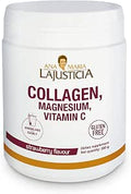 Ana Maria Lajusticia Hydrolisate Collagen Powder with Magnesium and Vitamin Cfor Healthy Skin Nails Hair and Ligaments Natural Energy Strawberry Flavour 350g