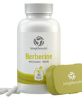 LongLifeNutri Berberine Supplement 500Mg Hcl Extract | 180 Vegetarian Capsules | Made In Usa | 1000Mg Per Serving | Dihydroberberine Plus Berberis Aristata Complex