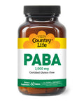 Country Life Paba 1000 Mg Tablets 60'S