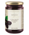 Agrisicilia Extra Black Mulberry Jam from Sicily ÃƒÂ¢Ã¢â€šÂ¬Ã¢â‚¬Å“ Authentic Italian Artisan Fruit Preserve 12.7 oz (360 g) Glass Jar