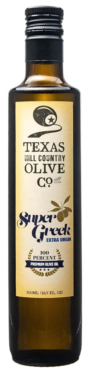 Texas Hill Country Olive Co Miller's Blend Extra Virgin Olive Oil - Cold Pressed EVOO Gourmet Olive Oil - Rich & Robust - Perfect for Dressing & Dipping - Award Winning & Made in Texas (16.9 oz)