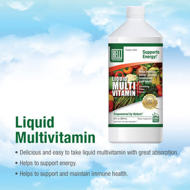 Bell Liquid Multivitamins For Women And Men Easy Absorption Proprietary Blend With Important Vitamins And Herbal Extract Sold Directly By The Manufacturer